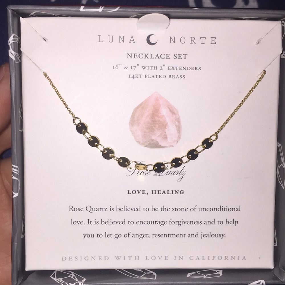 Luna Norte Rose Gold necklace.